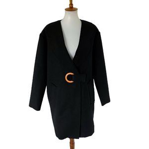 AX Armani Exchange Women's Wool Blend Peacoat Jacket Coat Belted M Medium 6ZYK06